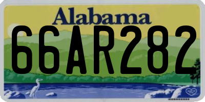 AL license plate 66AR282