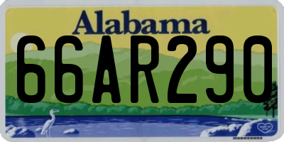 AL license plate 66AR290