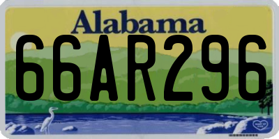 AL license plate 66AR296