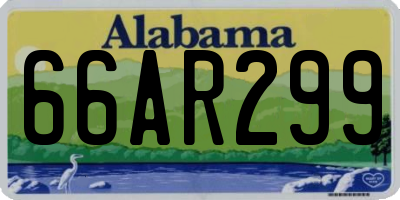 AL license plate 66AR299
