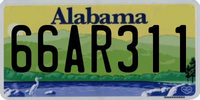 AL license plate 66AR311