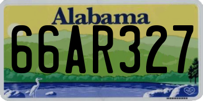 AL license plate 66AR327