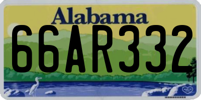 AL license plate 66AR332