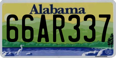 AL license plate 66AR337