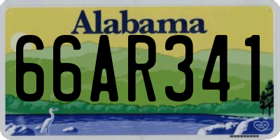 AL license plate 66AR341
