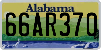 AL license plate 66AR370