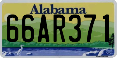 AL license plate 66AR371