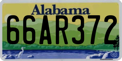 AL license plate 66AR372