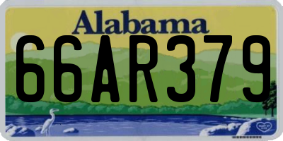 AL license plate 66AR379