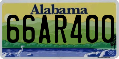 AL license plate 66AR400