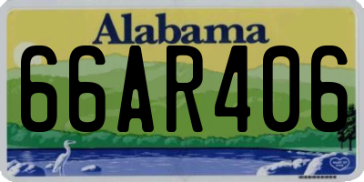 AL license plate 66AR406
