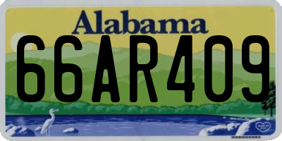 AL license plate 66AR409