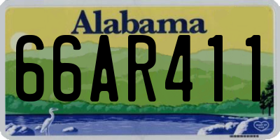 AL license plate 66AR411