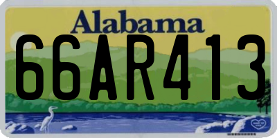 AL license plate 66AR413