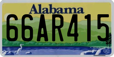 AL license plate 66AR415