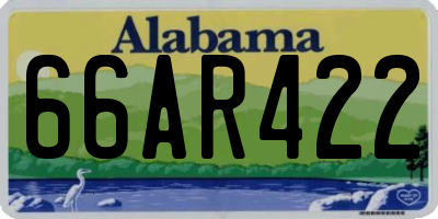 AL license plate 66AR422