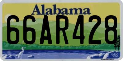 AL license plate 66AR428