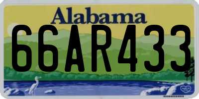 AL license plate 66AR433