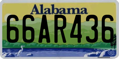 AL license plate 66AR436