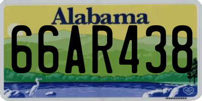 AL license plate 66AR438