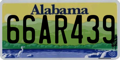 AL license plate 66AR439