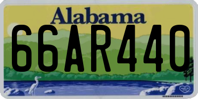 AL license plate 66AR440
