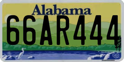 AL license plate 66AR444