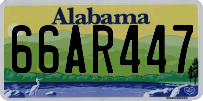 AL license plate 66AR447