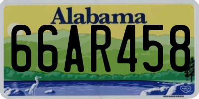 AL license plate 66AR458