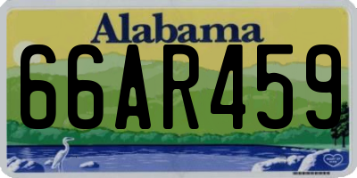 AL license plate 66AR459