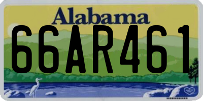 AL license plate 66AR461