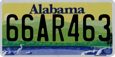 AL license plate 66AR463