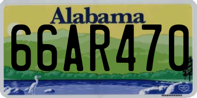 AL license plate 66AR470