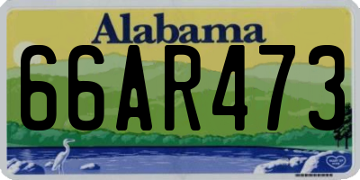 AL license plate 66AR473