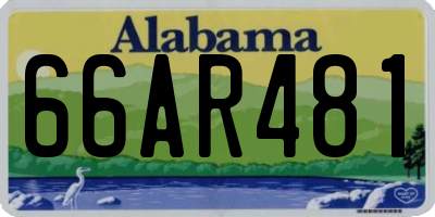 AL license plate 66AR481