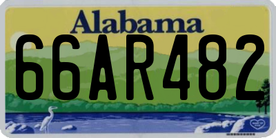AL license plate 66AR482