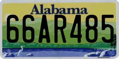 AL license plate 66AR485