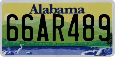 AL license plate 66AR489