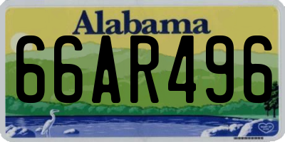 AL license plate 66AR496