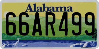 AL license plate 66AR499
