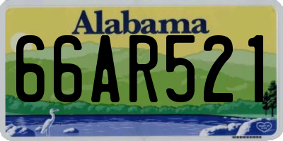 AL license plate 66AR521