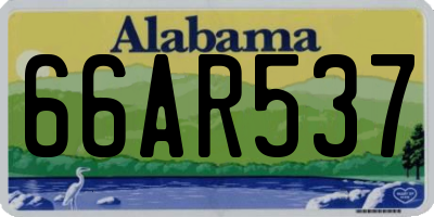 AL license plate 66AR537