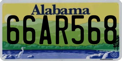 AL license plate 66AR568