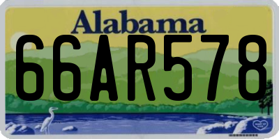 AL license plate 66AR578