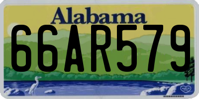 AL license plate 66AR579