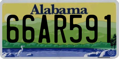 AL license plate 66AR591