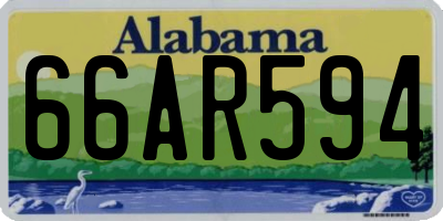 AL license plate 66AR594