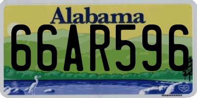 AL license plate 66AR596