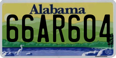AL license plate 66AR604