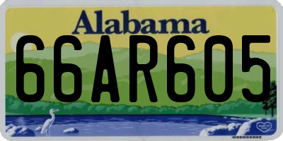 AL license plate 66AR605